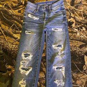 American eagle 00 stretchy skinny jeans